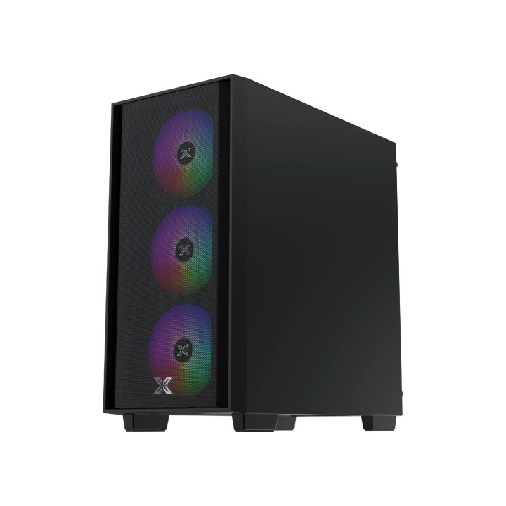 Кутия за компютър Xigmatek NYX Air II, Mini Tower mATX, 4 RGB вентилатора, Tempered Glass - EN42270 - 3