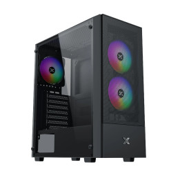 Кутия за компютър Xigmatek Hero II Air 3F, ATX/mATX/Mini-ITX, Middle Tower, Tempered Glass, RGB - EN41655 - 1
