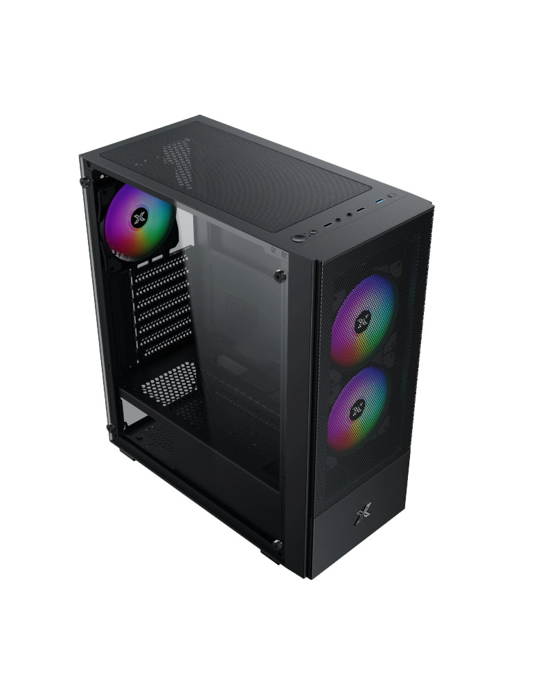 Кутия за компютър Xigmatek Hero II Air 3F, ATX/mATX/Mini-ITX, Middle Tower, Tempered Glass, RGB - EN41655 - 2