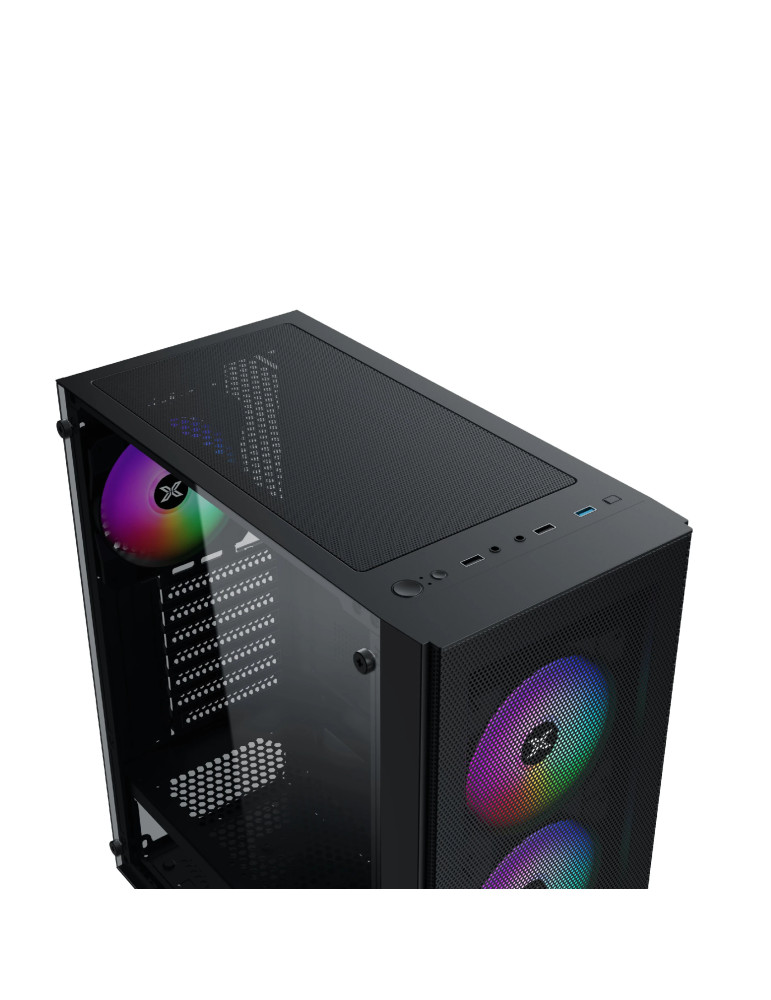 Кутия за компютър Xigmatek Hero II Air 3F, ATX/mATX/Mini-ITX, Middle Tower, Tempered Glass, RGB - EN41655 - 5