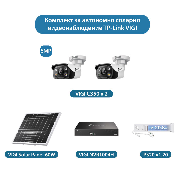 Комплект компактно соларно решение VIGI 60W C350 2.11 - 1