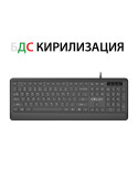 Клавиатура Delux K7009BU, БДС кирилизация, Numpad - 1