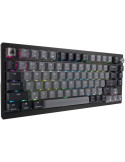 Bluetooth механична нископрофилна геймърска клавиатура Corsair K65 Plus RGB 75%, Безжична, Corsair NLX Red Key Switches - CH-91D