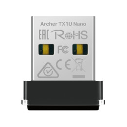 Безжичен USB адаптер TP-Link Archer TX1U Nano, Wi-Fi 6 AX300 - 1