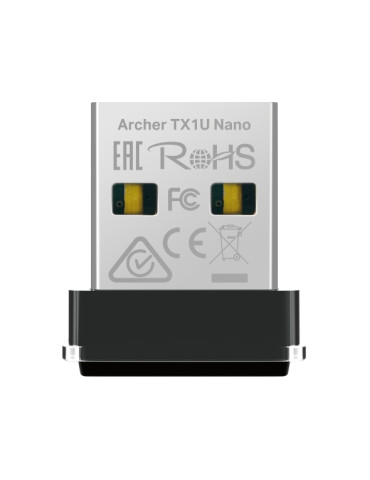 Безжичен USB адаптер TP-Link Archer TX1U Nano, Wi-Fi 6 AX300 - 1