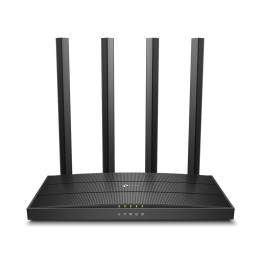 Безжичен рутер TP-LINK Archer C6 v4.0, AC1200, 802.11ac, 2.4GHz 300Mbps, 4x Gigabit портове, вътрешни антени - 1