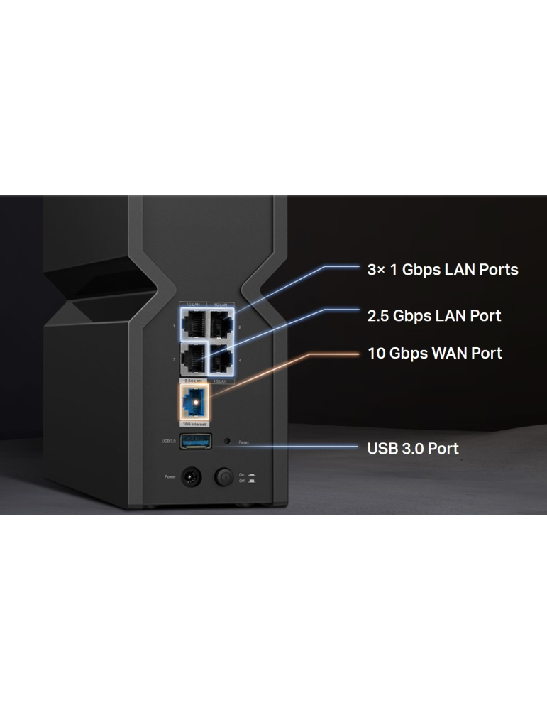 Рутер Wi-Fi 7 TP-Link Archer BE700, BE15000 3-лентов - 4