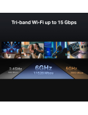 Рутер Wi-Fi 7 TP-Link Archer BE700, BE15000 3-лентов - 6