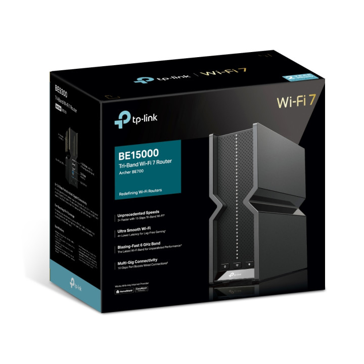 Рутер Wi-Fi 7 TP-Link Archer BE700, BE15000 3-лентов - 7