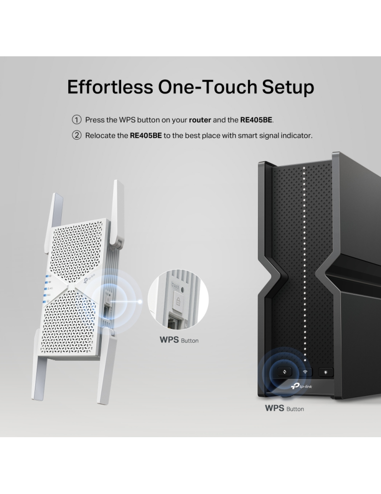 Удължител на обхват TP-Link RE405BE, BE6500 Wi-Fi 7 2-лентов - 810142823616 - 7