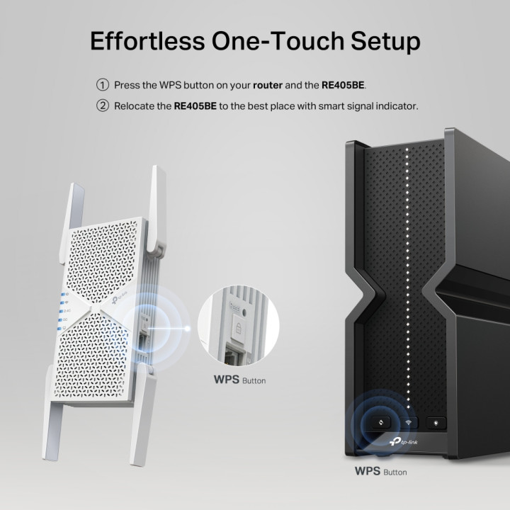 Удължител на обхват TP-Link RE405BE, BE6500 Wi-Fi 7 2-лентов - 810142823616 - 7