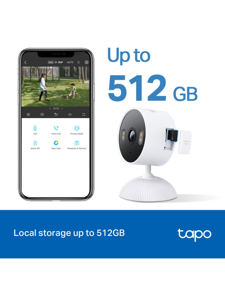 Wi-Fi домашна охранителна камера TP-Link Tapo C113, 3MP, 114° FOV, USB Type-C - 4897098682760 - 6