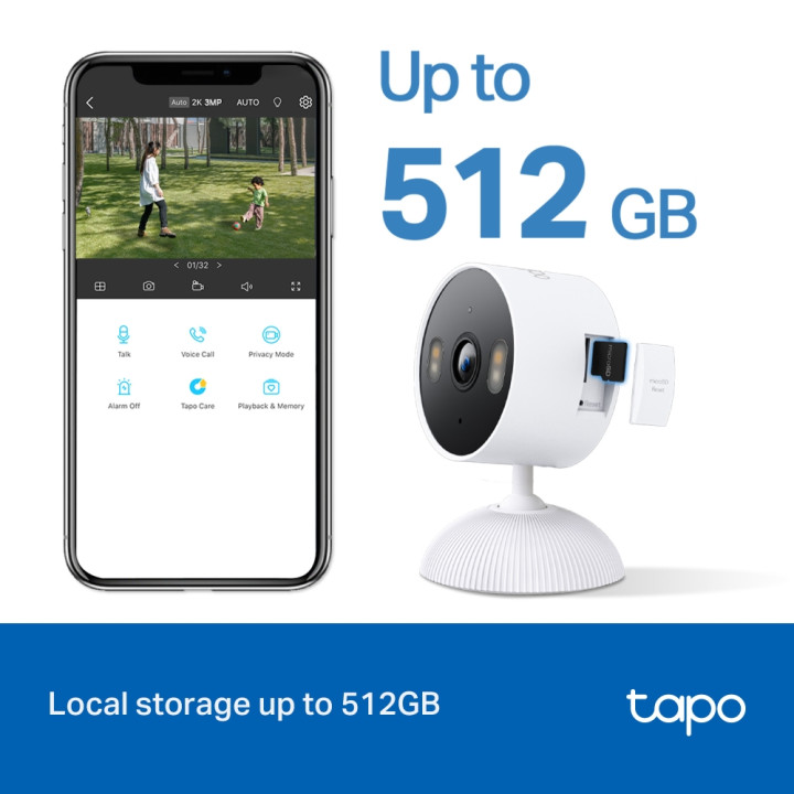 Wi-Fi домашна охранителна камера TP-Link Tapo C113, 3MP, 114° FOV, USB Type-C - 4897098682760 - 6