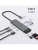 USB хъб TP-LINK UH7020C, Type-C 7 в 1 - 1