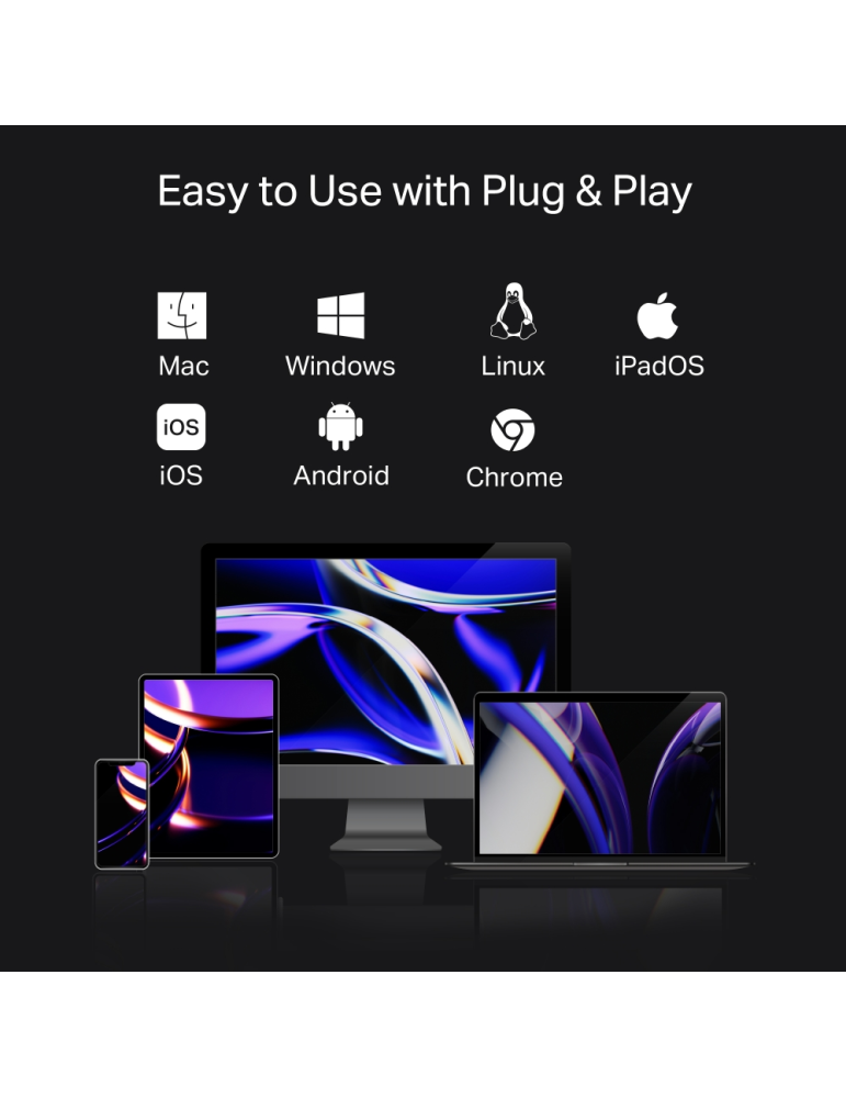 USB хъб TP-LINK UH7020C, Type-C 7 в 1 - 10