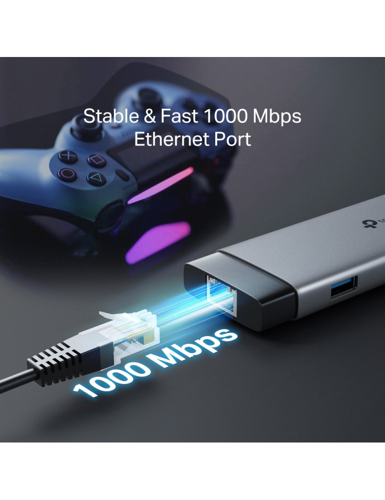 USB хъб TP-LINK UH9120C, 9в1 Type-C - 7