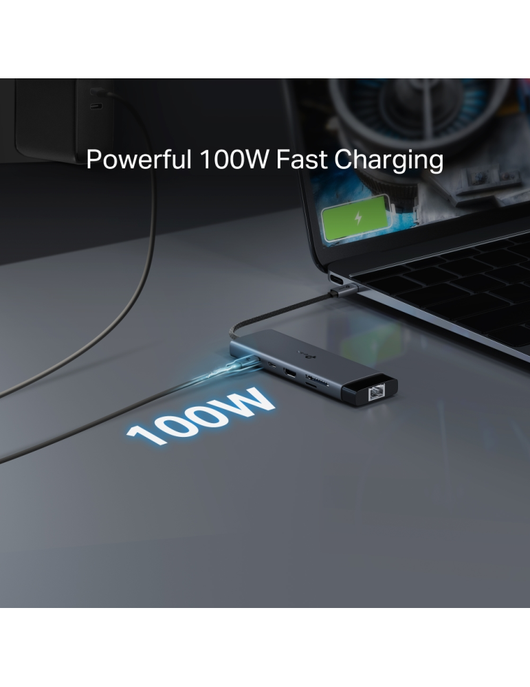 USB хъб TP-LINK UH9120C, 9в1 Type-C - 9