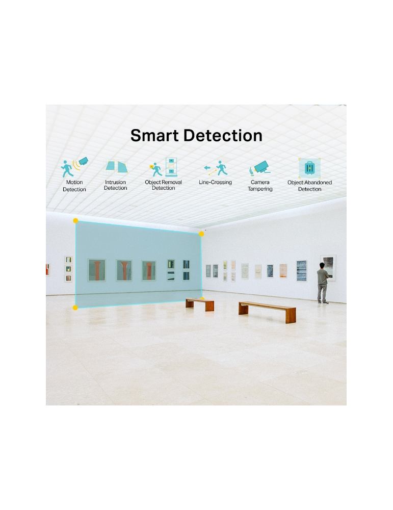 Мрежова камера TP-Link VIGI C230I, 3MP, 2.8mm, IR куполна, 12V DC - 4