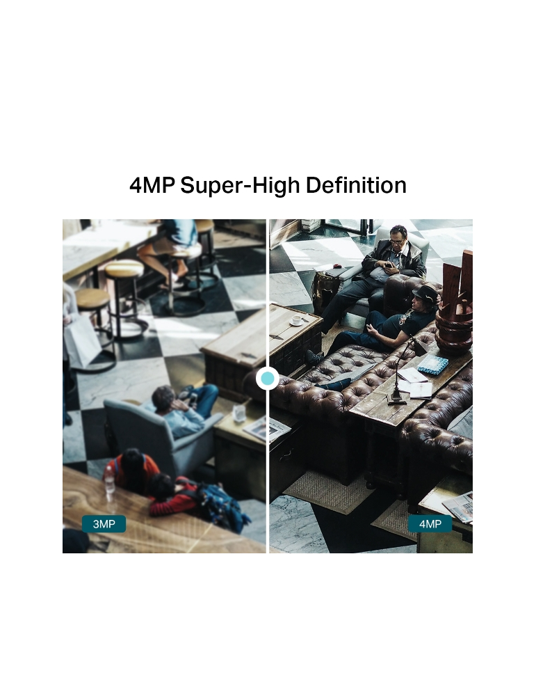 Мрежова камера TP-Link VIGI C240I, 4MP IR куполна, 4mm обектив - 5