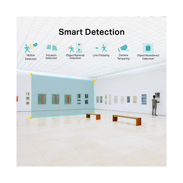 Мрежова камера TP-Link VIGI C240I, 4MP IR куполна, 4mm обектив - 7