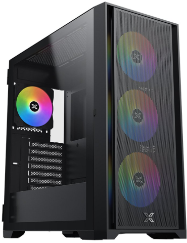 Кутия за компютър XIGMATEK Master X II Pro, ATX, 488x215x460mm, Темперирано стъкло, Черен - 4711409544304 - 1