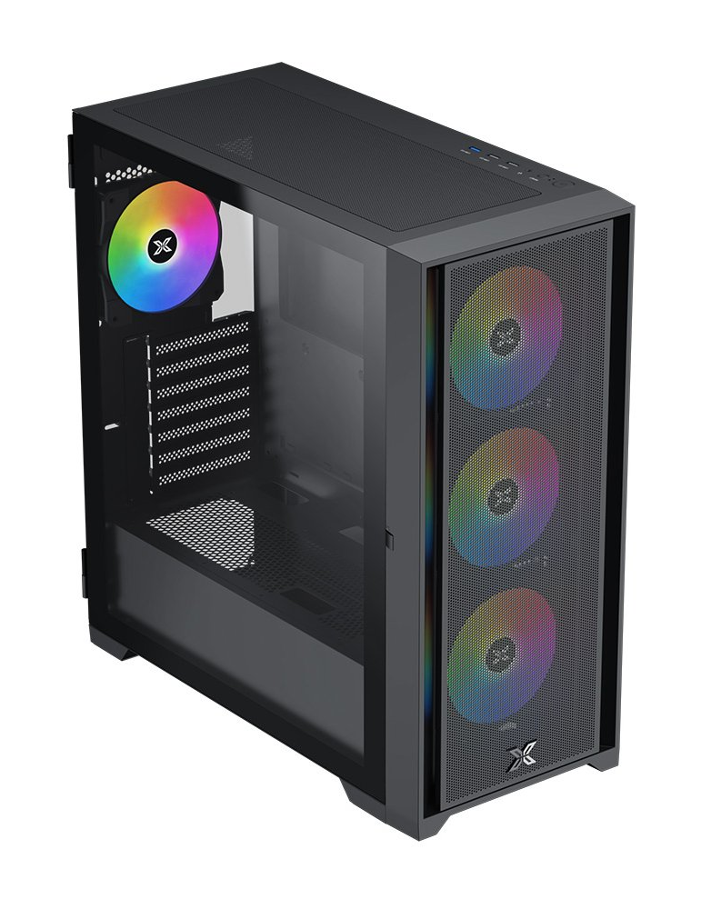 Кутия за компютър XIGMATEK Master X II Pro, ATX, 488x215x460mm, Темперирано стъкло, Черен - 4711409544304 - 2