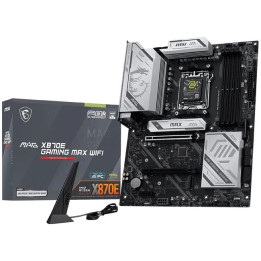 Дънна платка MSI MAG X870E Gaming Max WiFi, AMD X870E чипсет, AM5, DDR5 поддръжка до 256GB, Wi-Fi 7, Bluetooth 5.4 - 911-7E86-00