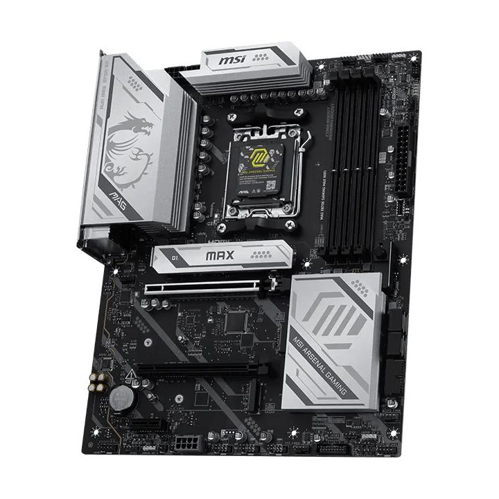 Дънна платка MSI MAG X870E Gaming Max WiFi, AMD X870E чипсет, AM5, DDR5 поддръжка до 256GB, Wi-Fi 7, Bluetooth 5.4 - 911-7E86-00