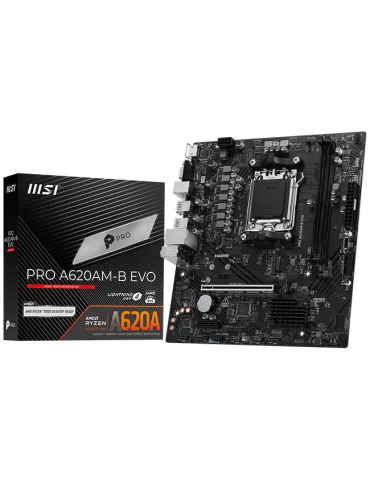 Дънна платка MSI A620AM-B EVO, AMD A620, DDR5, Micro ATX - 911-7E36-001R