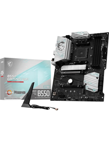 Дънна платка MSI B550 GAMING WIFI, AMD B550, Socket AM4, DDR4 4800MHz, ATX  - 911-7C56-085R