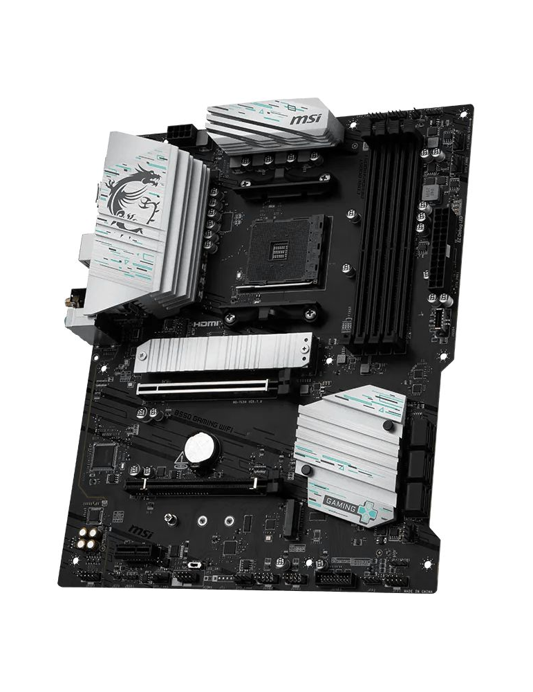 Дънна платка MSI B550 GAMING WIFI, AMD B550, Socket AM4, DDR4 4800MHz, ATX  - 911-7C56-085R - 3