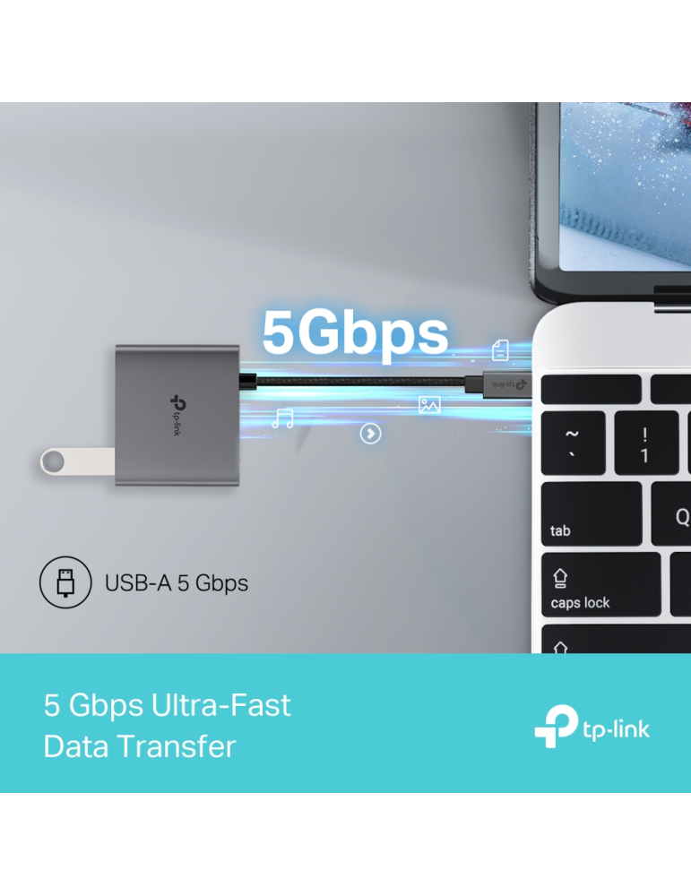 USB хъб TP-Link UH3020C, 1x HDMI Type-C - 3