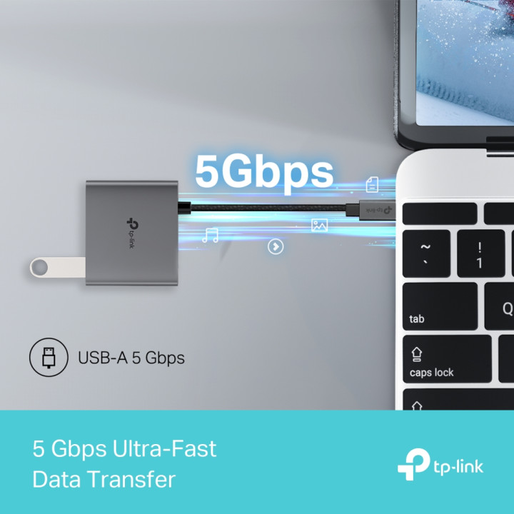 USB хъб TP-Link UH3020C, 1x HDMI Type-C - 3