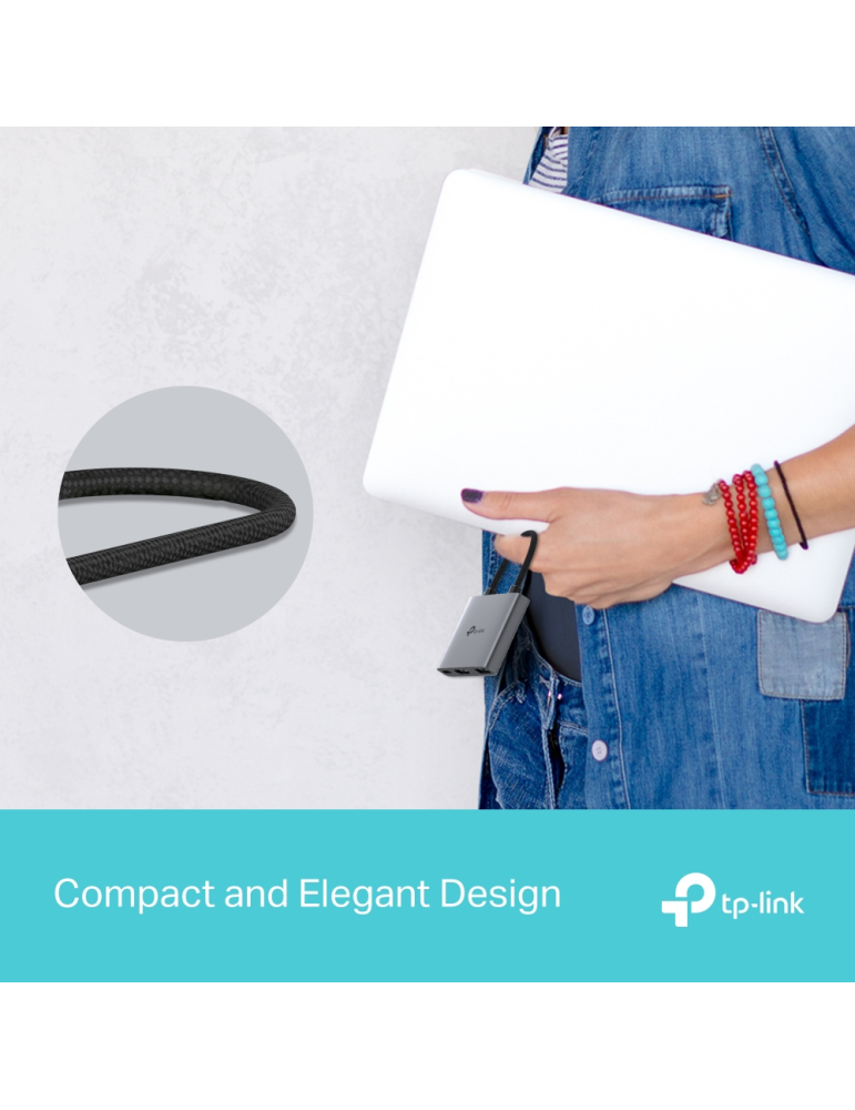 USB хъб TP-Link UH3020C, 1x HDMI Type-C - 4