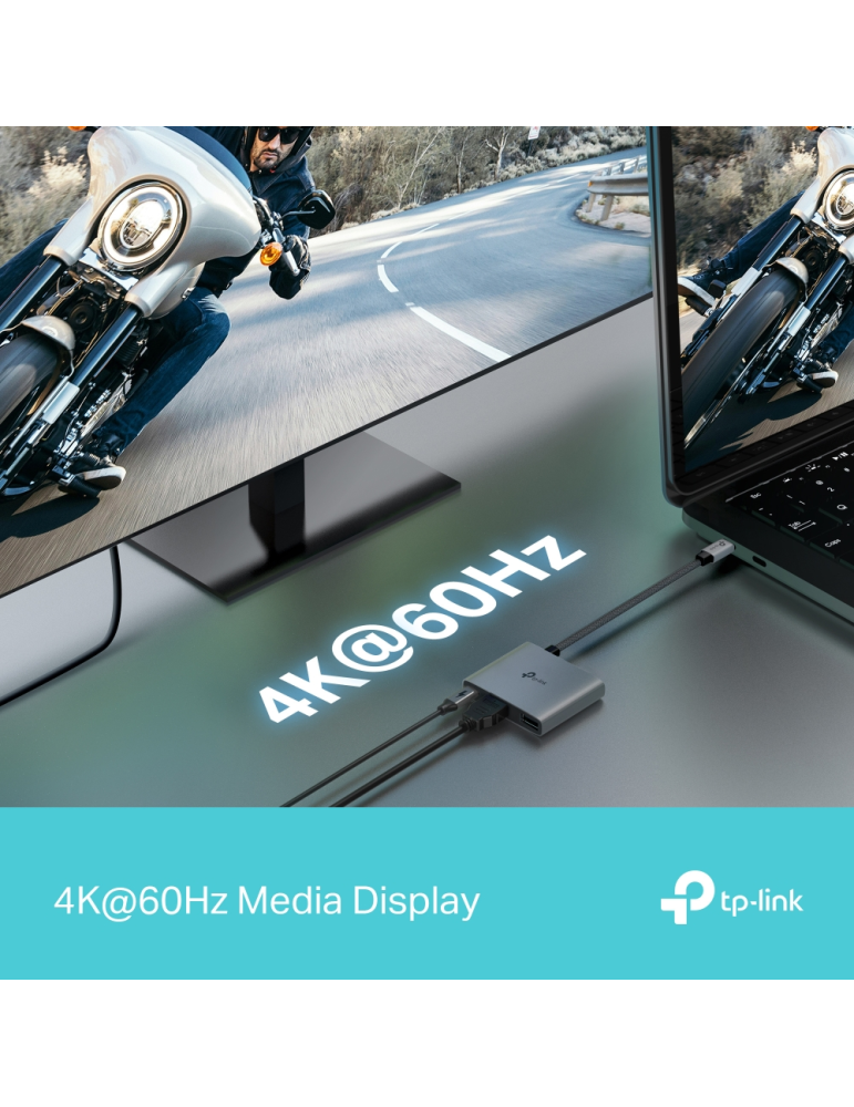 USB хъб TP-Link UH3020C, 1x HDMI Type-C - 5