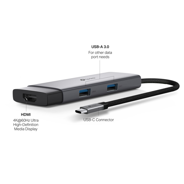 Докинг станция TP-Link UH5020C, 5 портов Type-C с PD 100W - 4