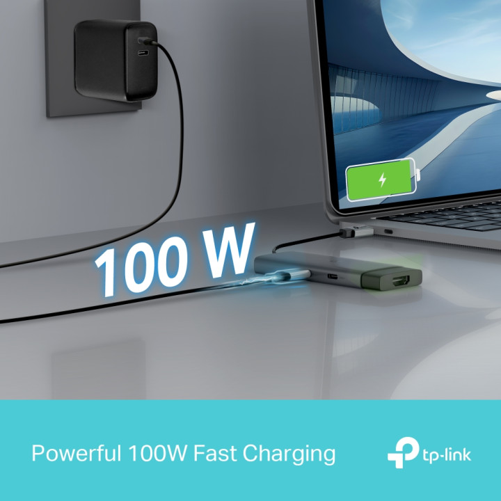 Докинг станция TP-Link UH5020C, 5 портов Type-C с PD 100W - 6