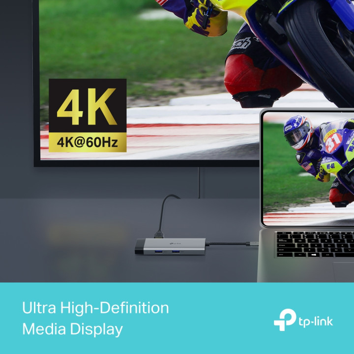 Докинг станция TP-LINK UH6120C, 6 портов, Type-C 5Gbps - 8885020625271 - 10