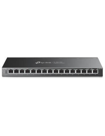 Мрежов комутатор TP-Link TL-SG116P, 16-портов Gigabit PoE+ - 1