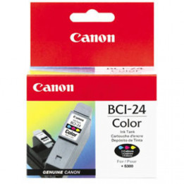 Мастило CANON BCI-24 COLOR, 170ml жълто/циан/пурпурно - BE6882A002AA - 1