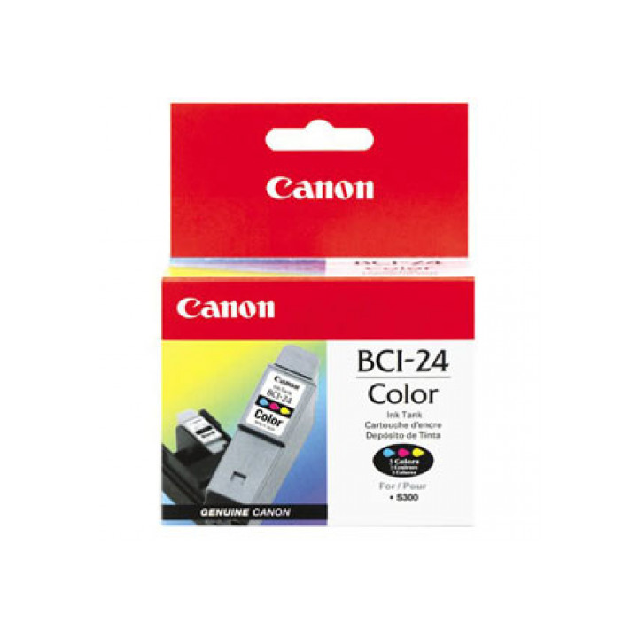 Мастило CANON BCI-24 COLOR, 170ml жълто/циан/пурпурно - BE6882A002AA - 1