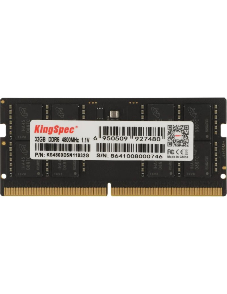 RAM памет KINGSPEC, 32GB DDR5 4800MMHz SODIMM за лаптоп - KS4800D5N11032G - 1