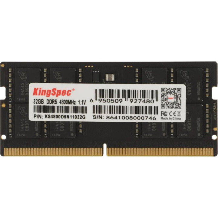 RAM памет KINGSPEC, 32GB DDR5 4800MMHz SODIMM за лаптоп - KS4800D5N11032G - 1