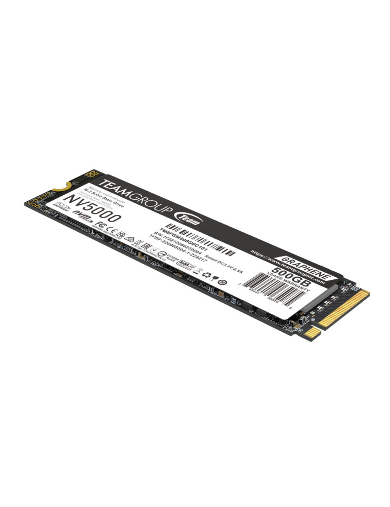 SSD диск Team Group Elite NV5000, 500GB PCIe Gen4 NVMe M.2 2280, 4500/1800 MB/s - TM8FGM500G0C101 - 2