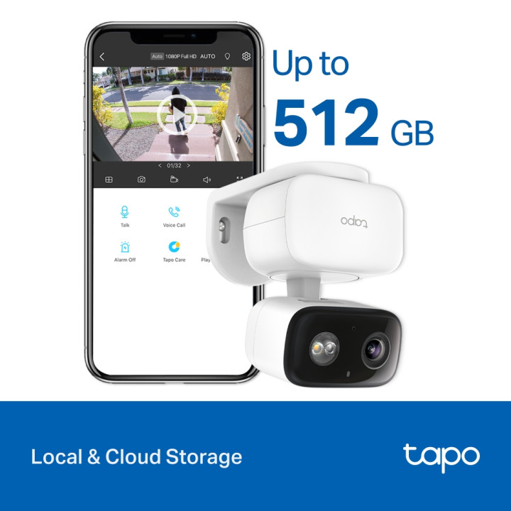 Wi-Fi охранителна камера TP-Link Tapo C206, 1920×1080px, вътрешна/външна - 5