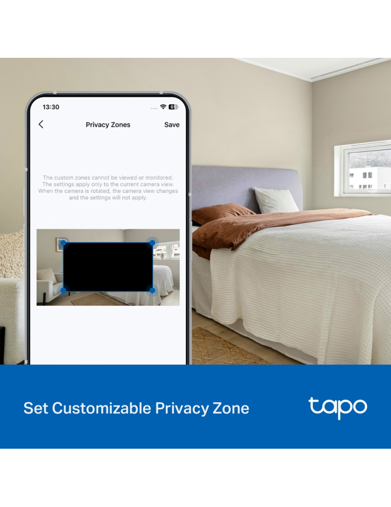 Wi-Fi охранителна камера TP-Link Tapo C206, 1920×1080px, вътрешна/външна - 6