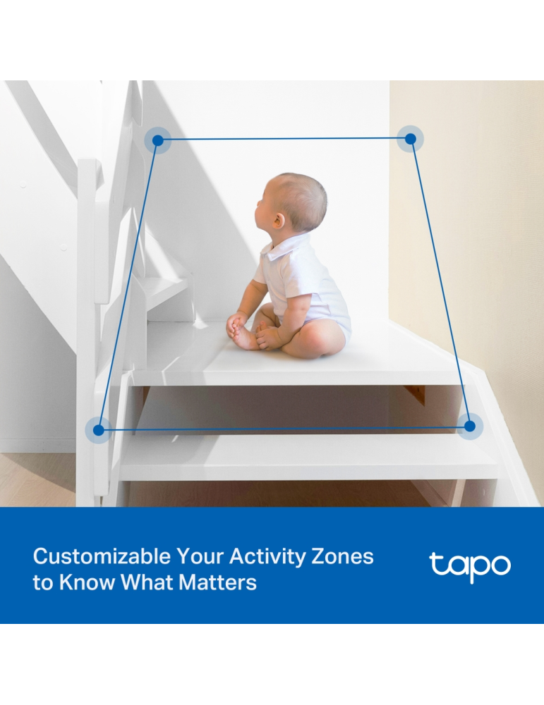 Wi-Fi охранителна камера TP-Link Tapo C206, 1920×1080px, вътрешна/външна - 11