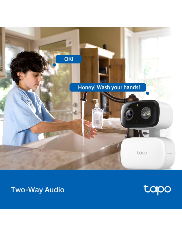 Wi-Fi охранителна камера TP-Link Tapo C206, 1920×1080px, вътрешна/външна - 14