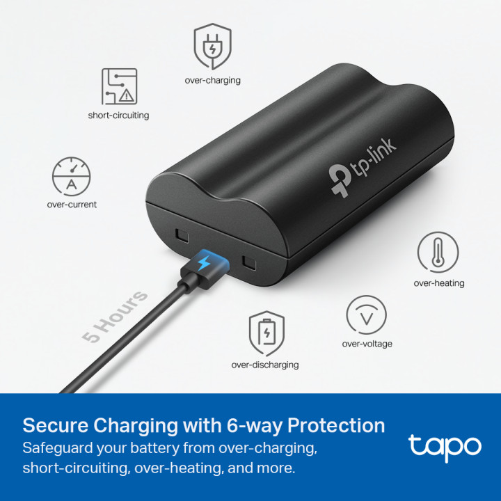Комплект батерииTP-Link Tapo A100, 6700mAh - 5
