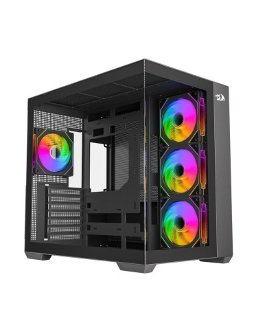 Кутия за компютър Redragon Evo ARGB GC-623-PRO, Middle Tower, Tool-less дизайн, 3×120mm aRGB вентилатори